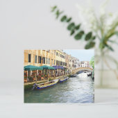Venezianische Cafés Postkarte (Stehend Vorderseite)