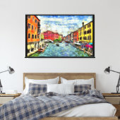 Venezianische Canal Van Gogh Imitation Style Maler Leinwanddruck (Insitu (Schlafzimmer))