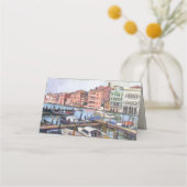 Venezianische Canale Platzkarte (Rückseite)