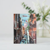 Venezianische Channel-Postkarte Postkarte (Stehend Vorderseite)