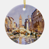 Venezianische Elegance von John Singer Sargent Keramik Ornament (Vorne)