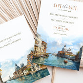 Venezianische Elegance Waterfront Rett-the-Date Einladung
