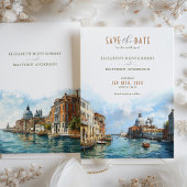 Venezianische Elegance Waterfront Rett-the-Date Einladung