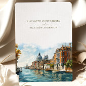 Venezianische Elegance Waterfront Rett-the-Date Einladung