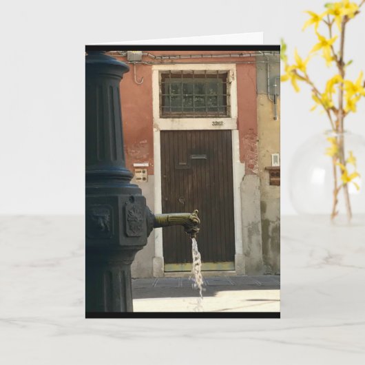 VENEZIANISCHE ELIXIER-KARTE KARTE (Gelbe Blume)