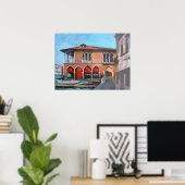 Venezianische Fish Market Malerei Poster (Heimbüro)