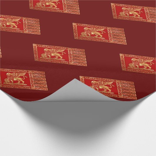 Venezianische Flagge Geschenkpapier (Ecke)
