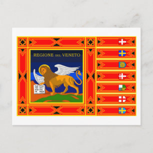 venezianische Flagge Postkarte