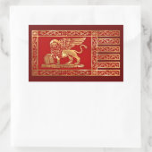 Venezianische Flagge Rechteckiger Aufkleber (Tasche)