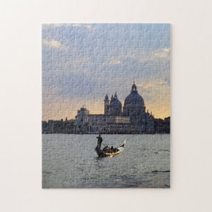 Venezianische Gondel bei Sonnenuntergang - Italien Puzzle