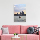 Venezianische Gondel bei Sonnenuntergang Leinwanddruck (Insitu (Wohnzimmer))