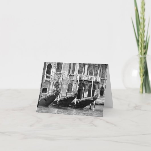 Venezianische Gondel-Karte Karte (Vorderseite)