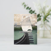 Venezianische Gondel-Postkarte Postkarte (Stehend Vorderseite)