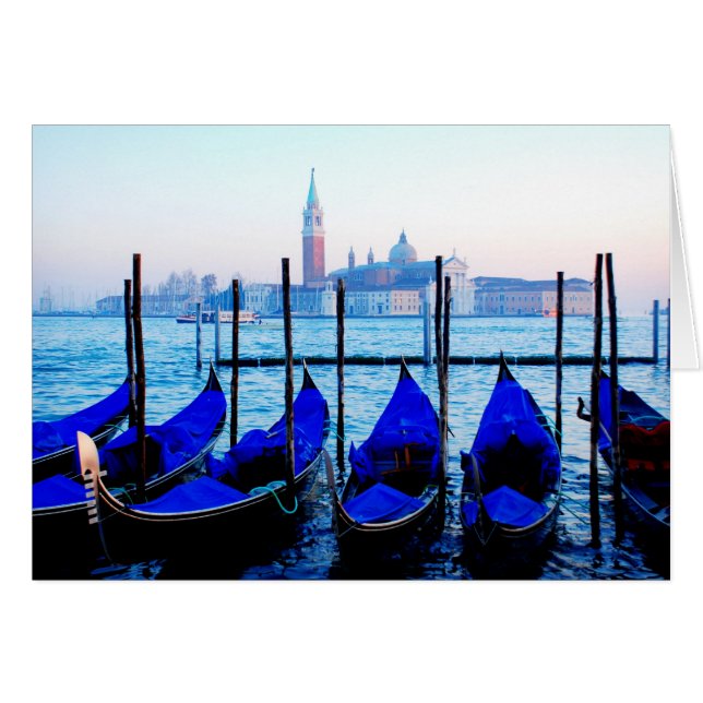 Venezianische Gondeln (Vorderseite (Horizontal))