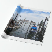 Venezianische Gondeln Geschenkpapier (Ungerollt)