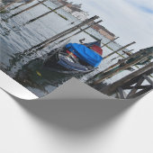 Venezianische Gondeln Geschenkpapier (Ecke)