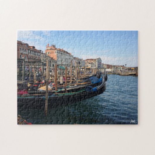 Venezianische Gondeln Puzzle (Horizontal)