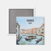 Venezianische Gondeln und Vaporetto Magnet (Vorderseite/Rückseite)