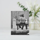 Venezianische Gondolier Postkarte (Stehend Vorderseite)