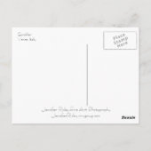 Venezianische Gondolier Postkarte (Rückseite)