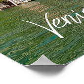 Venezianische Herrenhäuser im Grand Canal von Vene Poster (Ecke)