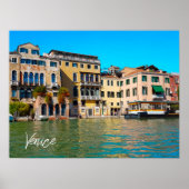 Venezianische Herrenhäuser im Grand Canal von Vene Poster (Vorne)