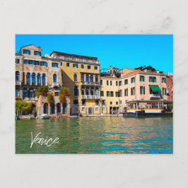 Venezianische Herrenhäuser im Grand Canal von Vene Postkarte
