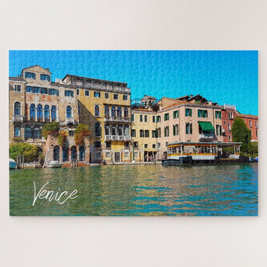 Venezianische Herrenhäuser im Grand Canal von Vene Puzzle (Horizontal)