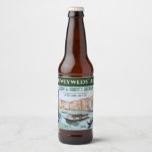 Venezianische Hochzeit Bierflaschenetikett (Vorderseite)