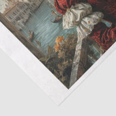 Venezianische in kostspieliger Renaissancekleidung Seidenpapier (Detail)