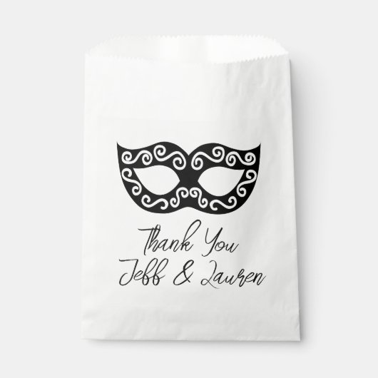 Venezianische Karnevalmaske Geschenktütchen (Vorderseite)