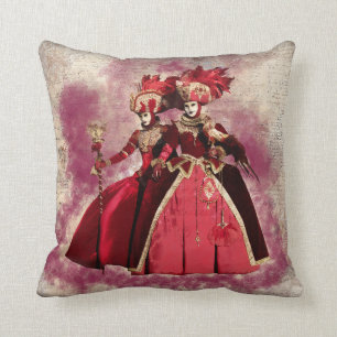 Venezianische Karnevalmaske und Kostüme. Kissen