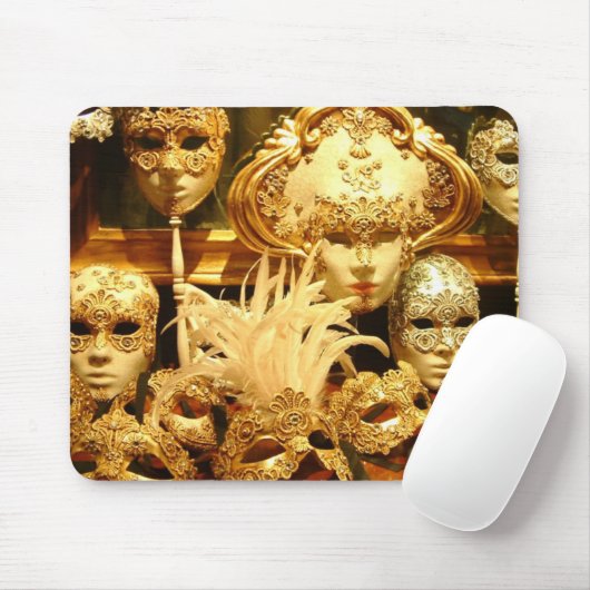 Venezianische Karnevals-Masken Mousepad (Mit Mouse)