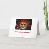 venezianische Karnevalskarte Karte (Rückseite)