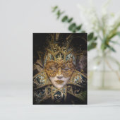 Venezianische Karnevalsmaske Postkarte (Stehend Vorderseite)
