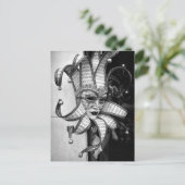 Venezianische Karnevalsmaske Postkarte (Stehend Vorderseite)