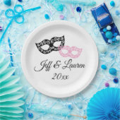 Venezianische Karnevalsmasken nach italienischer T Pappteller (Party)