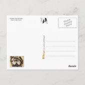 Venezianische Karnevalsmasken Postkarte (Rückseite)