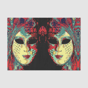 Venezianische Lady Mask Seidenpapier