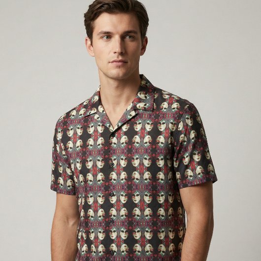 Venezianische Lady Mask Stoff