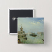 Venezianische Lagune Button (Vorne & Hinten)