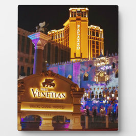 Venezianische Las Vegas Dekorative Abend Leuchten Fotoplatte