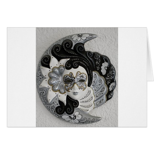 Venezianische Maske aus Gold (Vorderseite (Horizontal))