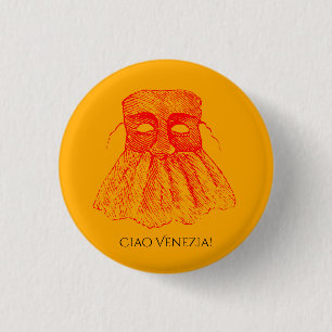 Venezianische Maske Button