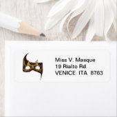 Venezianische Maske: Gold und Rote Rose (Insitu)