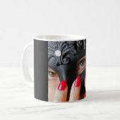 Venezianische Maske Kaffeetasse (Vorderseite Links)