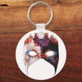 Venezianische Maske: Karneval Jewel Schlüsselanhänger (Vorderseite)