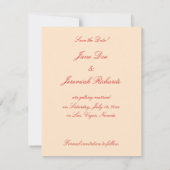 Venezianische Maske-Karten Rett-the-Date-Karten Einladung (Rückseite)