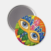 Venezianische Maske Magnet (Vorderseite/Rückseite)