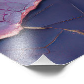 Venezianische Maske mit Lavenderfedern Fotodruck (Ecke)